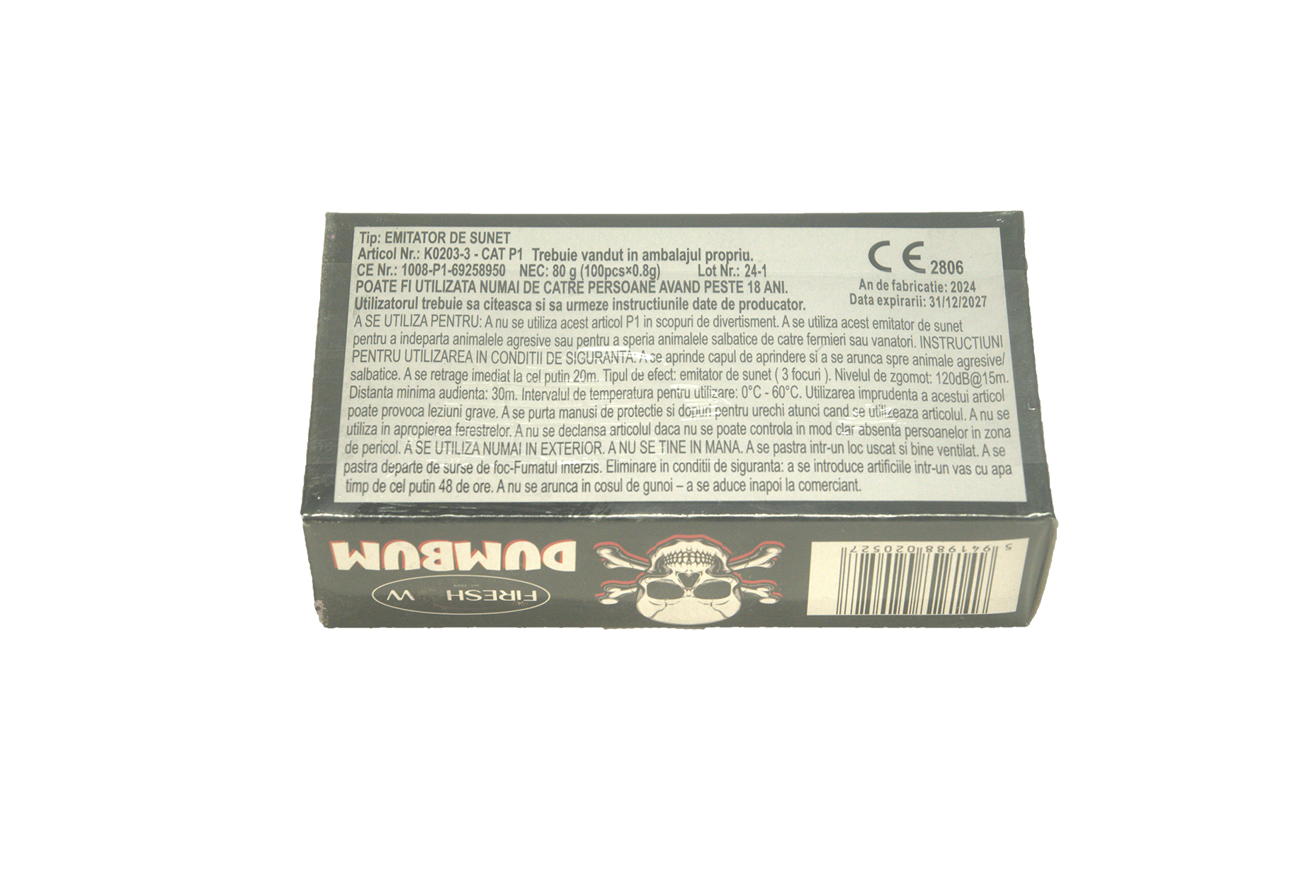 Petarde cu 3 Focuri - DUMBUM 0.8G - imagine 2